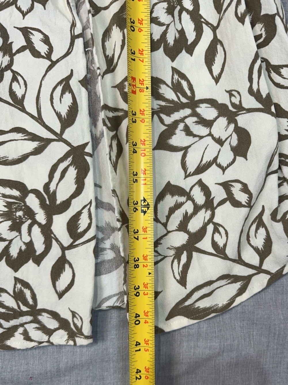 Sweet Wanderer White Midi Dress with Brown Floral Print - Picture 7 of 11